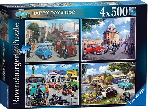 Ravensburger Happy Days Collection No 2 Days Out 4 X 500 Piece Jigsaw