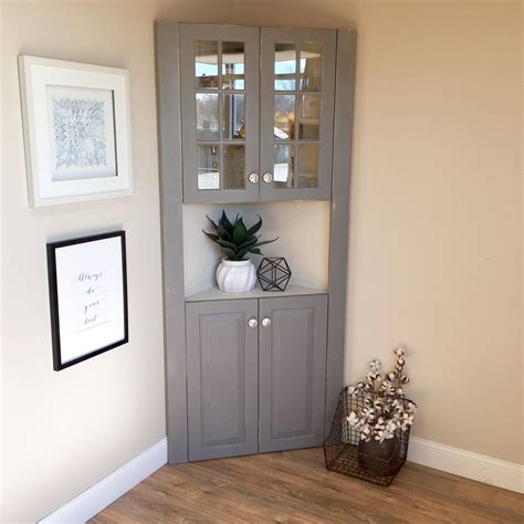 Corner Kitchen Hutch Farmhouse Furniture Tall Corner