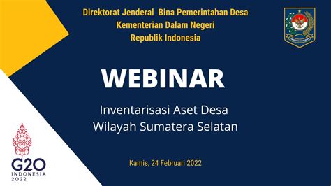 Inventarisasi Aset Desa Wilayah Sumatera Selatan Youtube