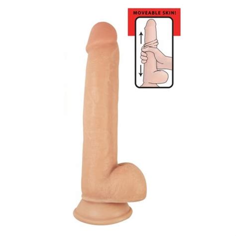 RealCock Sliders 9 Moveable Skin Suction Cup Dildo Vanilla Sex Toy