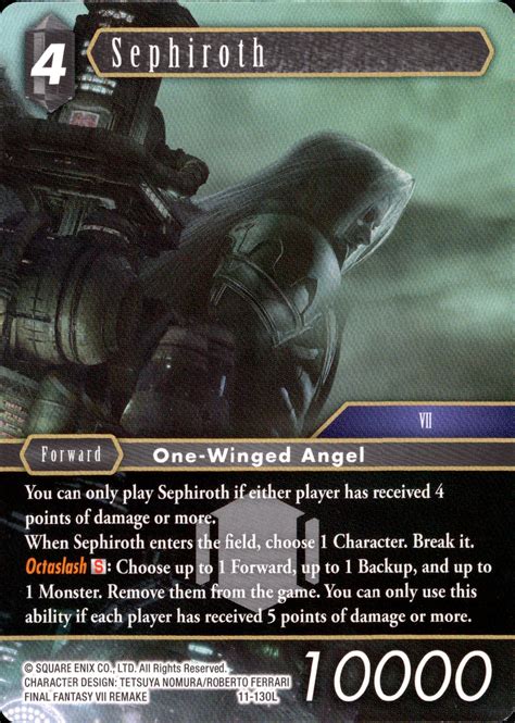 Sephiroth 11 130l Opus Xi Card Cavern Trading Cards Llc