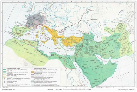 Mapa La Expansión del Islam The Spread of Islam Map