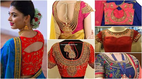 Saree is the most versatile attire and it cannot be imagined without a perfect matching blouse which is also popularly called as choli in india. Latest saree blouse designs for silk sarees - Simple Craft ...