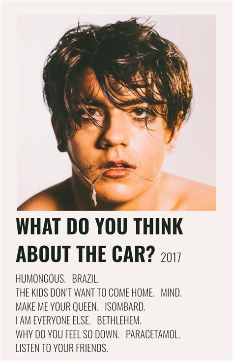 what do you think about the car declan mckenna album poster minimalist music movie posters