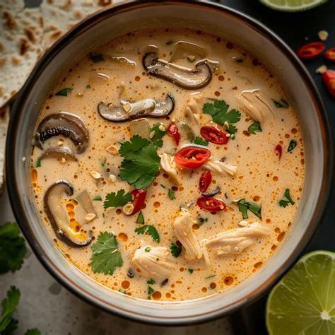 Easy Slow Cooker Tom Kha Soup Recipe Recipe In 2024 Slow Cooker Tom Kha Soup Recipes Easy