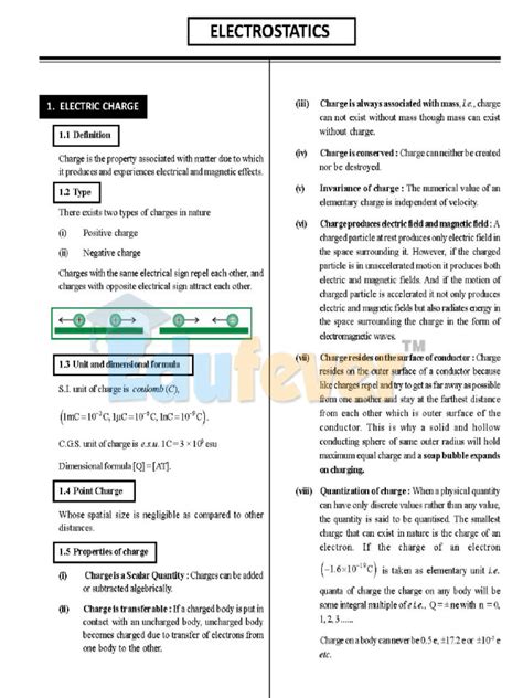 Chapter 1 Electric Charges And Fields Pdf