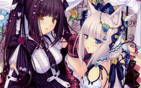 Anime Girls Neko Para Chocolat Vanilla Friendship Wallpaper Anime Wallpaper Better