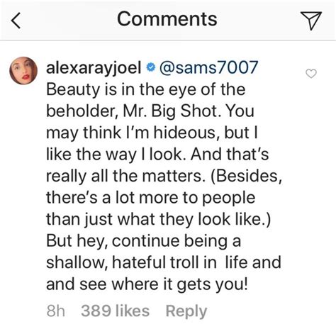 Alexa Ray Joel Claps Back At Instagram Trolls For Calling Her Hideous
