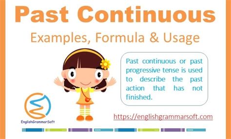 Past Continuous Tense Formula Usage Examples English