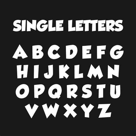 Single Letters Grobold Font Yard Letters Signway