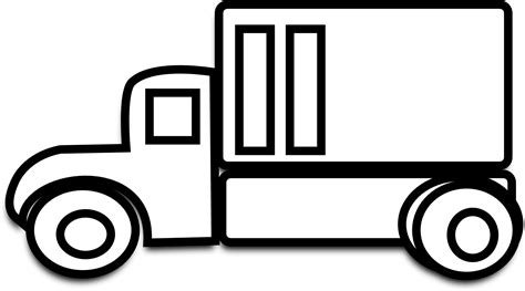 Truck Black And White Semi Truck Clipart Black And Truck Clipart