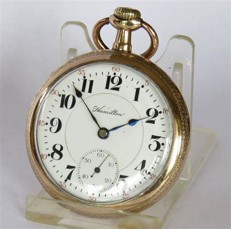 Antique Hamilton Railroad Pocket Watch 1914 Because You Dont Do New