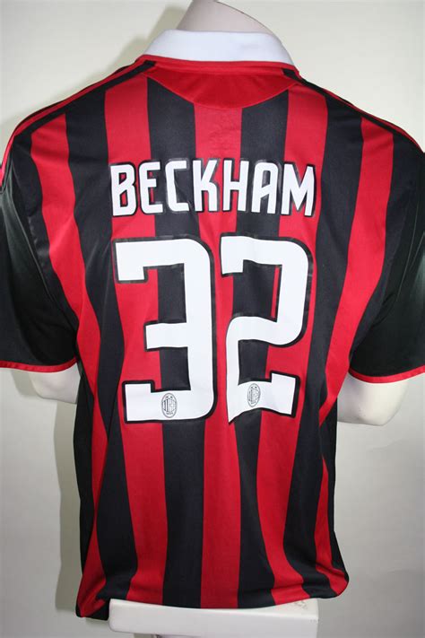 AC Mailand Trikot 32 David Beckham XXL Adidas Bwin 2009/10  spieler