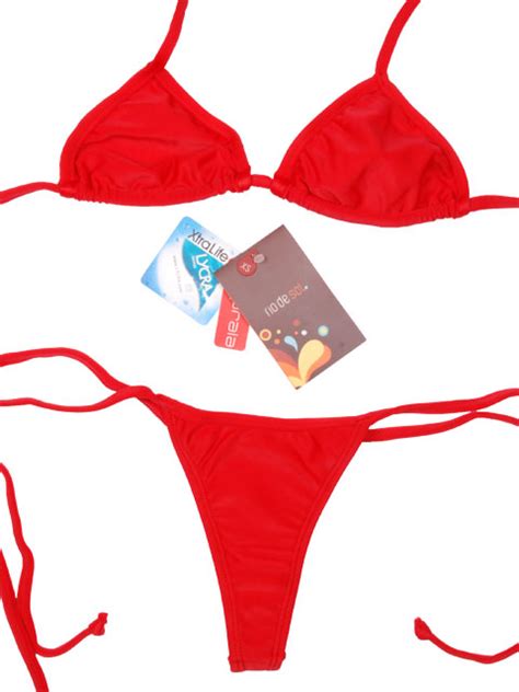 string bikini riodesol red micro