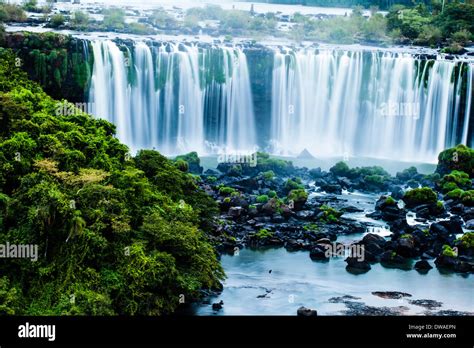 Iguassu Falls The Largest Series Of Waterfalls Of The World View From