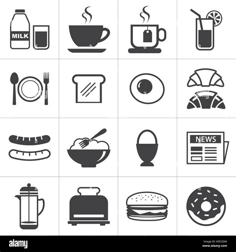 Set Of Breakfast Icon Stock Vector Image And Art Alamy