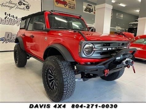 2022 Ford Bronco Big Bend 4x4 Lifted 3100 Miles Red Ecoboost 27l Twin