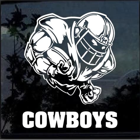 Dallas Cowboys Football Player Window Decal Sticker Custom Made In