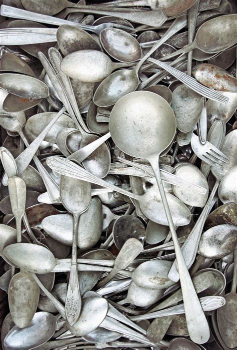 Old Rusty Spoons — Stock Photo © Ninamalyna 6684751