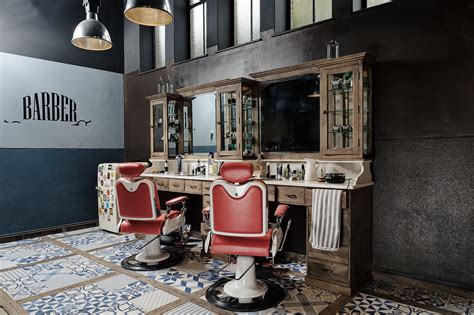 Vintage barberunit | Easily expandable | Vintage barbershop interior