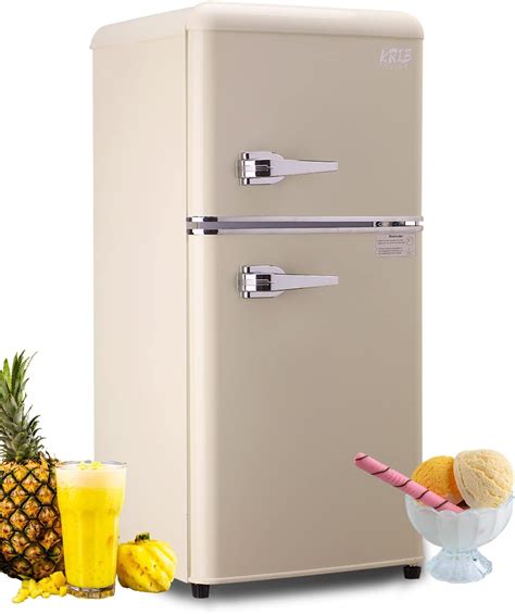 Krib Bling Compact Refrigerator 2 Door Mini Fridge With