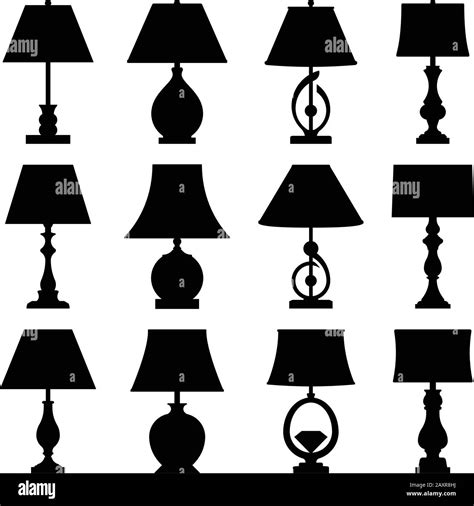 Table Lamp Stock Vector Images Alamy