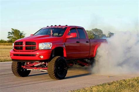 Red Colour Lifted Dodge Ram Truck Yeah Lifted Dodge Dodge Trucks Ram