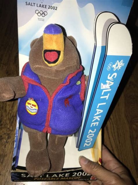 Salt Lake 2002 Official Mascot Coal Bear Plush In Original Retail Box