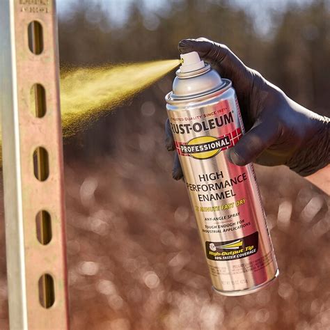 Rust Oleum Professional Gloss Safety Yellow Spray Paint Net Wt 15 Oz