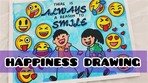 World Emoji Day Drawinghappiness Drawing Ideasschool Project