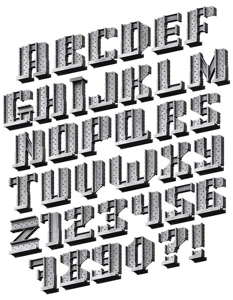 Buy Steel Font To Combine Metal Typography With Futuristic Design