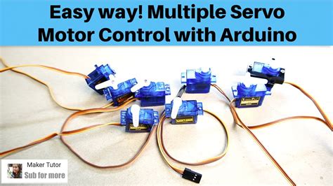 Easy Way Multiple Servo Motor Control With Arduino Youtube