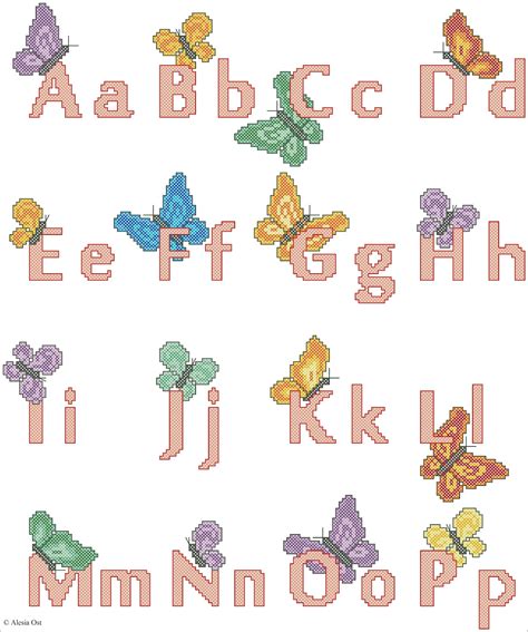 Cross stitch download of cross stitch patterns black butterflies. X-Stitch Magic: Butterfly Alphabet