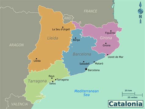 Mapas Detallados De Cataluña Para Descargar Gratis E Imprimir