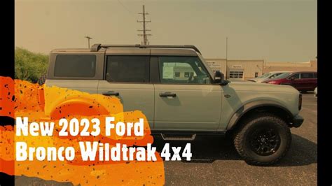 New 2023 Ford Bronco Wildtrak 4x4 For Sale At Moore Motor Sales Youtube