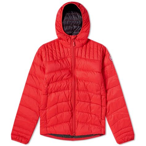 Canada Goose Brookvale Hooded Jacket Red And Black Canada Goose