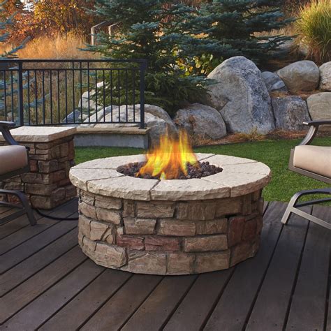 The Sedona Round Gas Fire Table Will Create A Dramatic Focal Point And