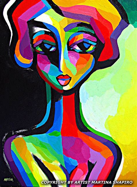 Introspective Woman Abstract Original Painting By Artist