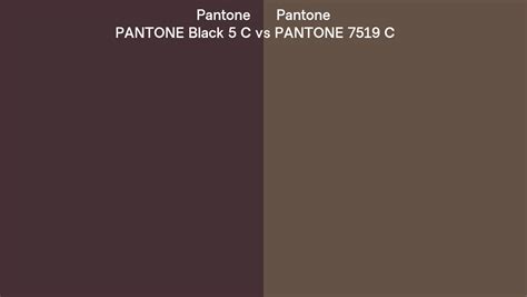 Pantone Black 5 C Vs Pantone 7519 C Side By Side Comparison