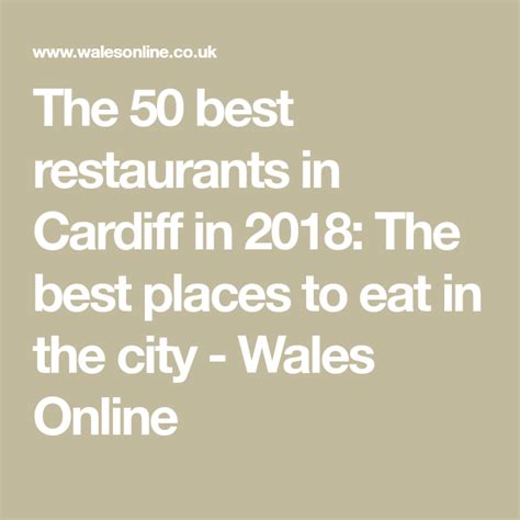 The 50 best restaurants in Cardiff in 2021 | Restaurant, Best places to