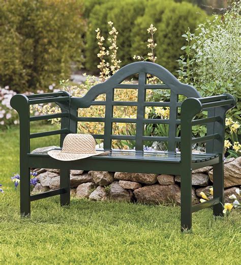 Lutyens Eucalyptus English Garden Bench Green Plowhearth