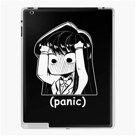 Funny Manga Panic Chibi Komi San Meme Sticker By Midn
