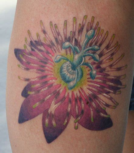 Image Detail For Passion Flower Husbands Name Kip Is Hidden In Tattoo