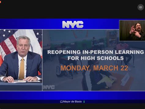 Nycs High Schools Will Reopen March 22 De Blasio Says New York City Ny Patch