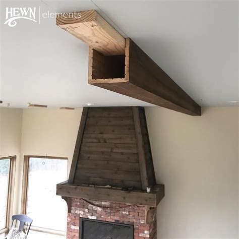 We determined the total ceiling length in the room and knew it needed to be be about 1/2″ short to allow us some wiggle room when installing. Better than Barnwood on Instagram: "Faux ceiling beams ...