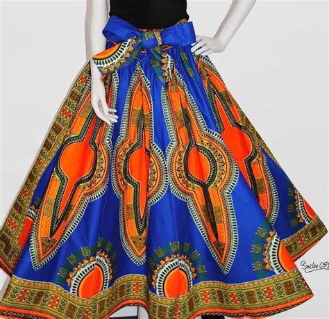 Hot Elastic Waist African Dashiki Skirt Plus Size S 4xl Dashiki Skirt African Skirts