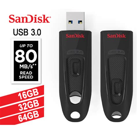 Sandisk Ultra Cz48 16g Usb 30 Flash Drive Sdcz48 016g