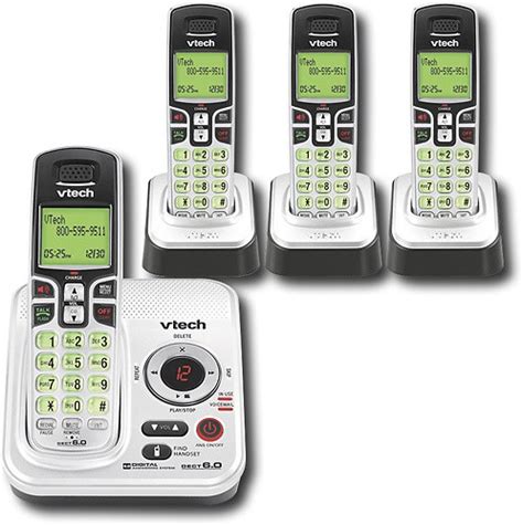 Vtech Dect 60 Expandable Cordless Phone System With Digital Answering