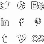 Icons Social Outline Vector Line Psd Svg