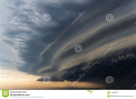 Dramatic Rainy Sky And Dark Clouds Hurricane Wind Strong Hurricane
